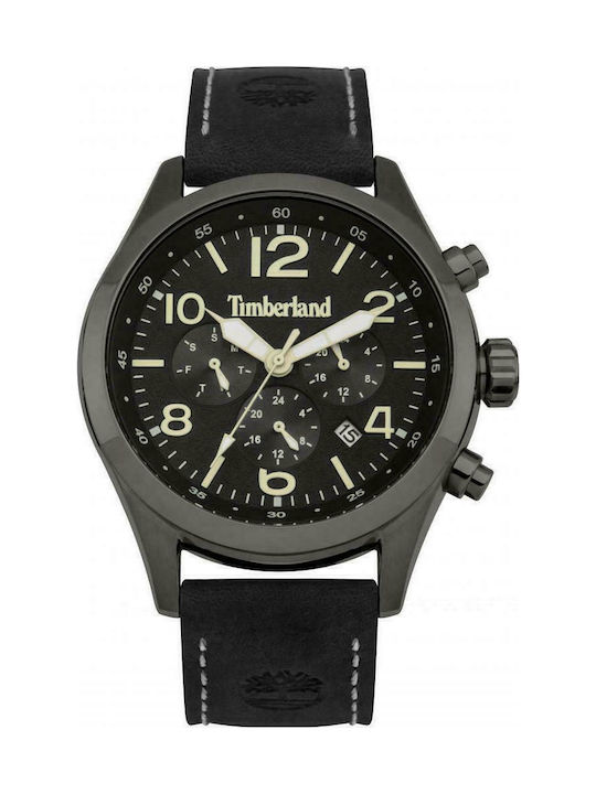 Timberland Ashmont Watch Chronograph Battery with Black Leather Strap