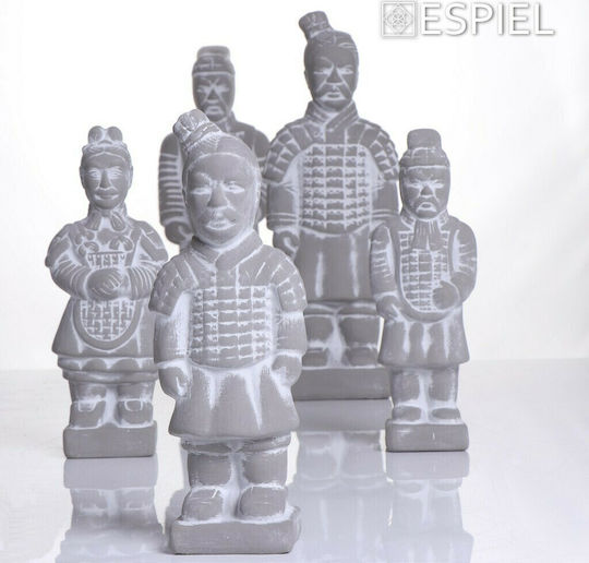 Espiel Decorative Statuette made of Concrete Warrior 15x10x39cm 1pcs