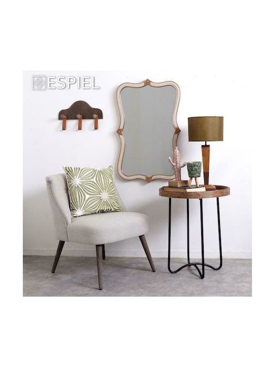 Espiel Wall Mirror with Gold Wooden Frame 60.5x40cm 1pcs