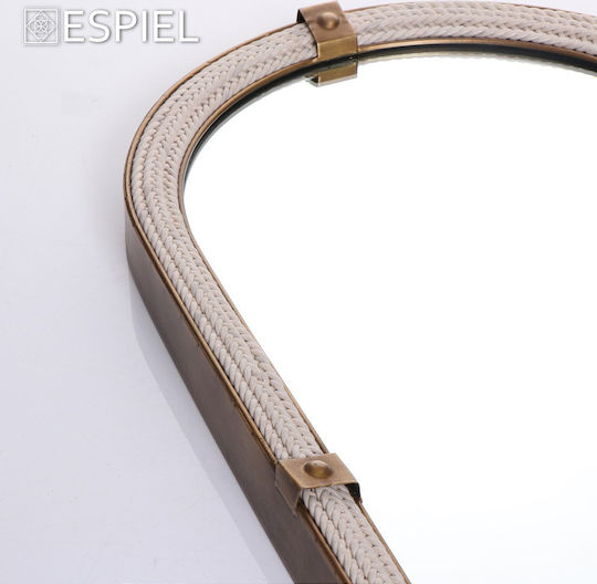 Espiel Като Огледало за Стена с Златист Дърво Рамка 80x35.5см 1бр
