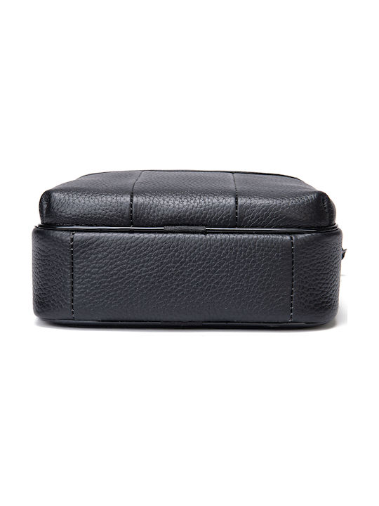 Piele Geantă pentru bărbați De umăr / tip crossbody Neagră