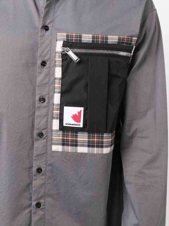 Langärmlig Hemd Gray