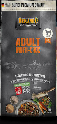 Belcando Adult Multi-Croc 1kg Ξηρά Τροφή χωρίς Σιτηρά για Ενήλικους Σκύλους με Ρύζι