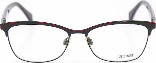 Just Cavalli Metal Eyeglass Frame Purple JC614 001