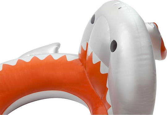 Sunnylife Παιδικό Σωσίβιο Κουλούρα Shark Attack με Διάμετρο 60εκ. για 3-6 Ετών Ασημί