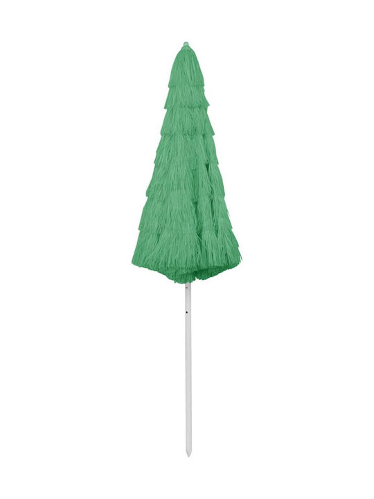 Aluminum Floor Parasol Green with Base 3x