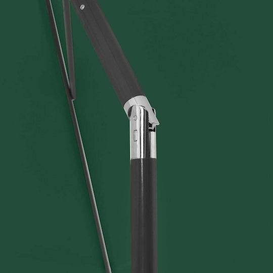 vidaXL Folding Beach Umbrella Diameter 1.8m with UV Protection Green