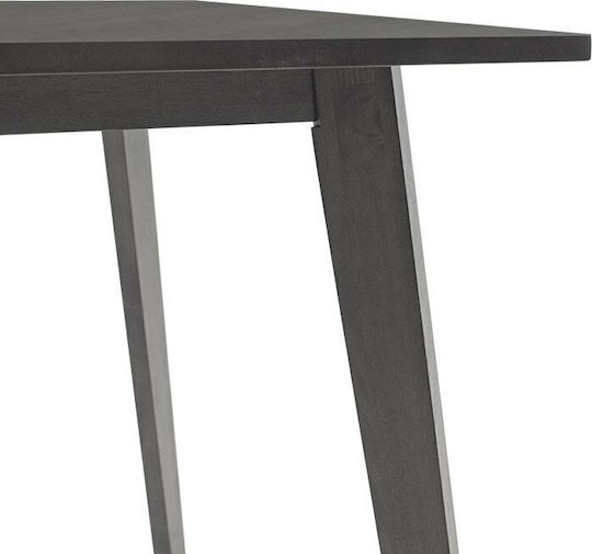 Benson Τραπέζι Κουζίνας Ξύλινο Γκρι 120x75x75εκ.