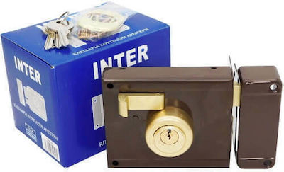 Inter Boxed Lock in color Brown