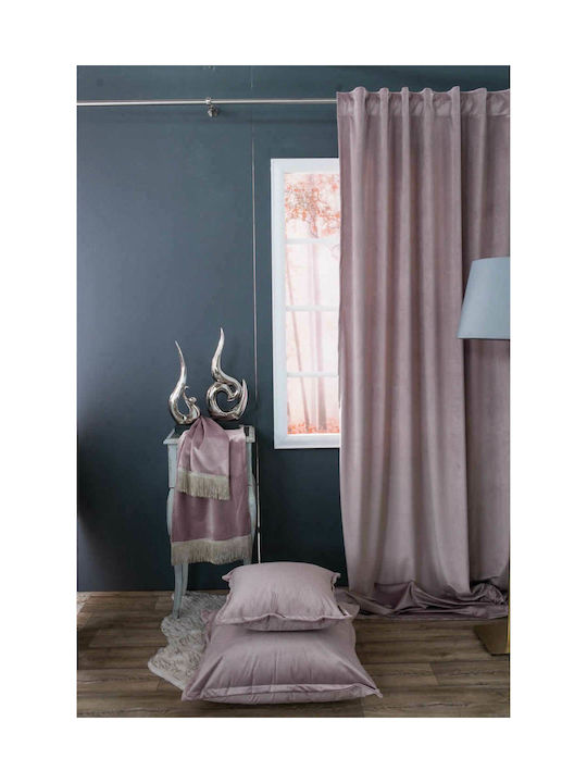 Teoran Sofa Cushion Velvet 12 Purple 45x45cm