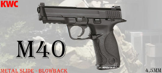 KWC Αερο Pistole CO2 M40 Metal Slide - Blowback Blowback