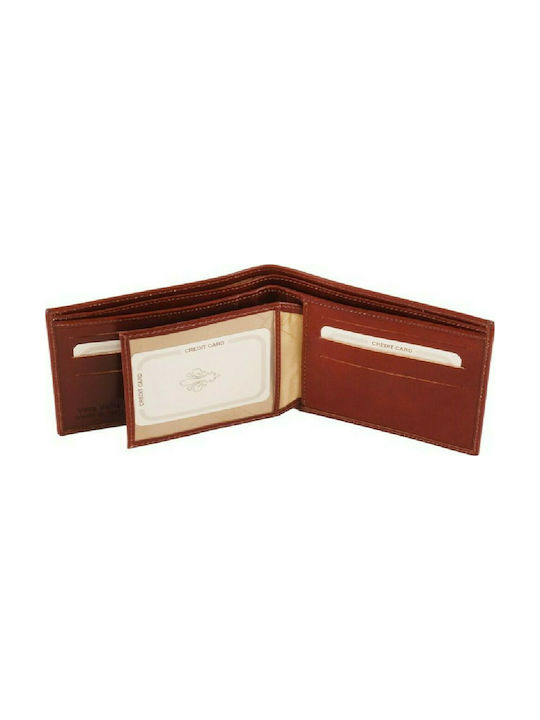 Leather Men's Wallet Dark Brown