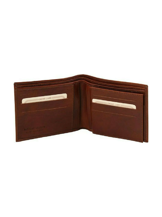 Leather Men's Wallet Dark Brown