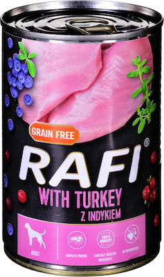 Dolina Noteci Rafi Canned Grain Free Wet Dog Food with Turkey 1 x 400gr