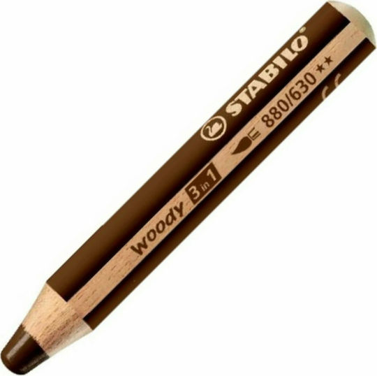 Stabilo Woody Maxi Coloured Pencil Καφέ