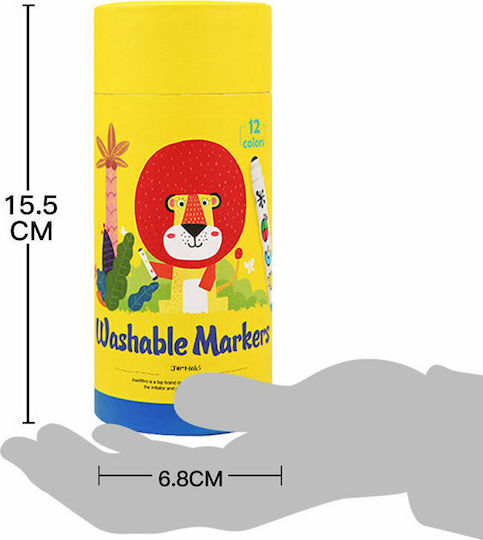 JarMelo Baby Roo Waschbare Zeichenmarker Dicke Set 12Stück