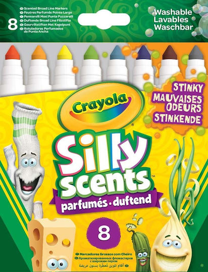 Crayola Silly Scents Scented Drawing Markers Thick Set 8pcs