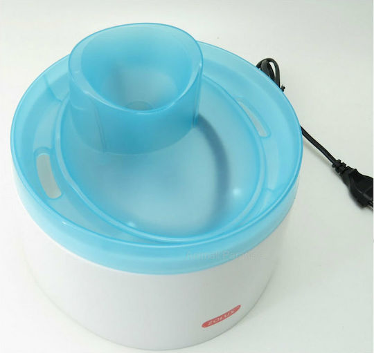 Zolux Cat Fountain Automat Plastic Adăpătoare / Fântână pentru Câine & Pisică 2lt 15.5cm în Culoare Alb