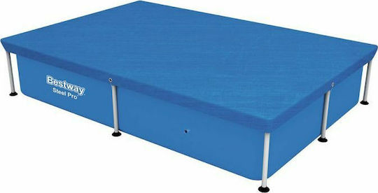 Bestway Steel Pro Pool Cover Αντηλιακό Προστατευτικό Κάλυμμα Πισίνας Παραλληλόγραμμο 400x211εκ.