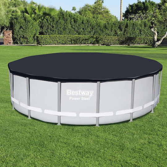 Bestway Sun Protective Round Pool Cover Flowclear Diameter 488cm 1pcs