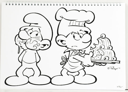 Gim Μπλοκ Ζωγραφικής Smurfs C4 22.9x32.4cm 40 Φύλλα
