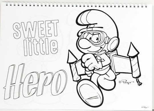 Gim Μπλοκ Ζωγραφικής Smurfs C4 22.9x32.4cm 40 Φύλλα