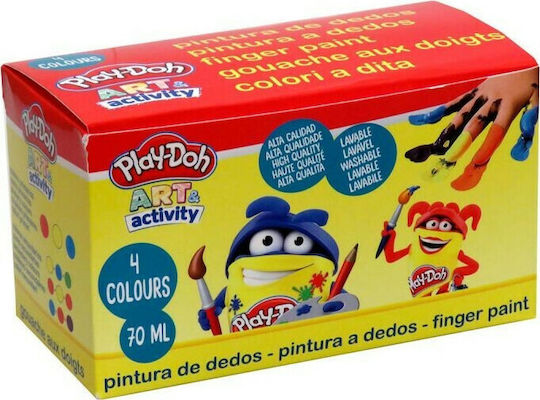 Hasbro Play-doh Finger Paints Set 70ml 4pcs