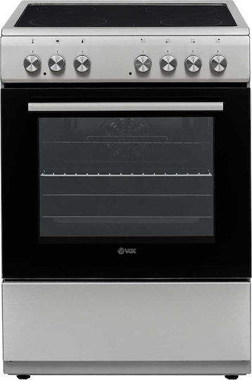 Vox Electronics CHT 6205 IX Κουζίνα 69lt με Κεραμικές Εστίες Π60εκ. Inox