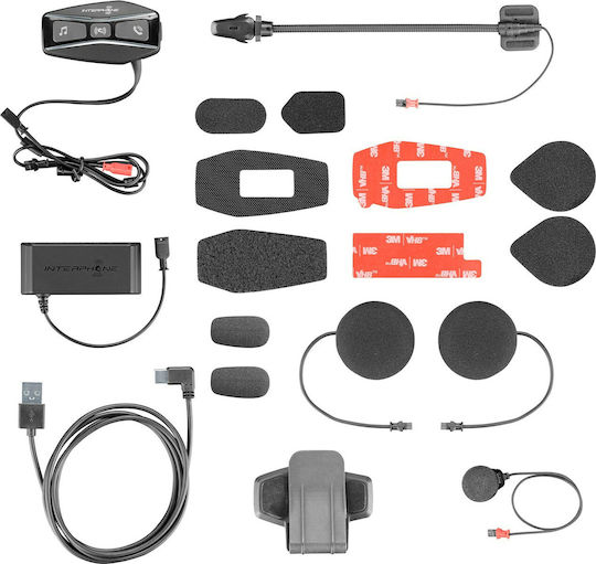 Interphone U-COM 4 Einzelne Gegensprechanlage Für Motorradhelm Mit Bluetooth