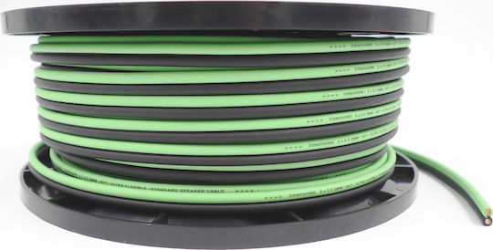 Conchord Ultra Flexible Car Audio Speaker Cable 1m Πράσινο