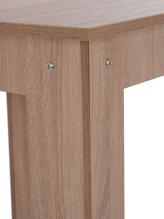 Kelvin Table Kitchen Wooden Sonama Oak 80x80x77cm