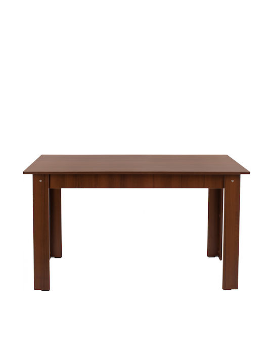 Table Kitchen Wooden Walnut 140x80x77cm