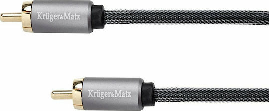 Kruger & Matz Cable RCA male - RCA male 0.5m KM0300