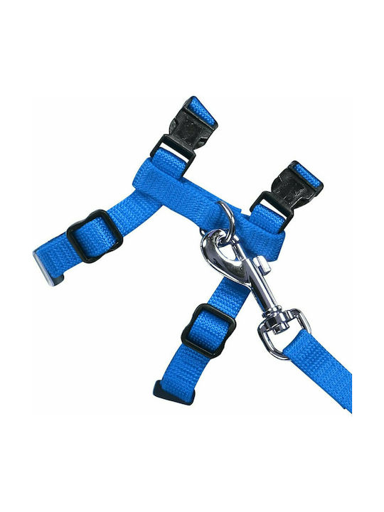 Pawise Katzenleine mit Anleitung Geschirr M mit Leine 19-32/ 27-47cm Blau Blau 28003