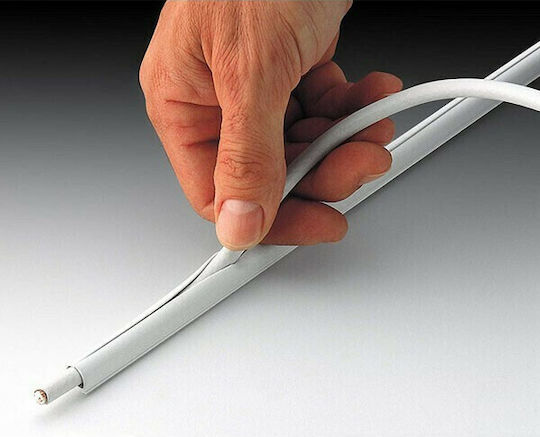 Inofix Kabelkanal mit Aufkleber aus Kunststoff Cablefix Flexibel 10,5x10mm 3m Braun 3m