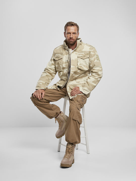 Trousers Cargo in Loose Fit Beige