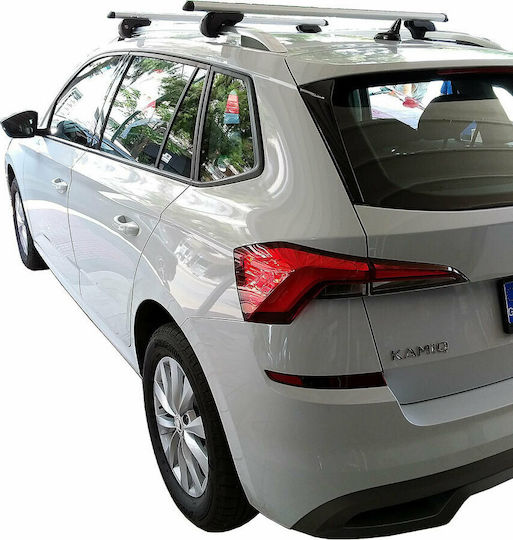 Menabo Aluminum Car Roof Bars for Skoda Kamiq Set with Roof Rack Legs