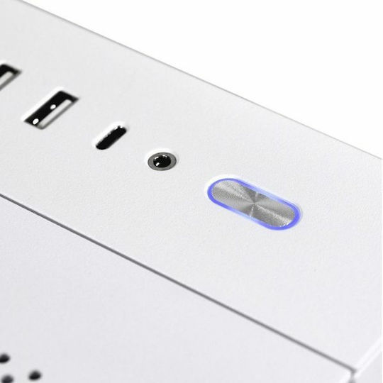 Lian Li O11 Dynamic Mini Gaming Middle Tower Carcasă Calculator cu Fereastră Laterală Albă ca Zăpada
