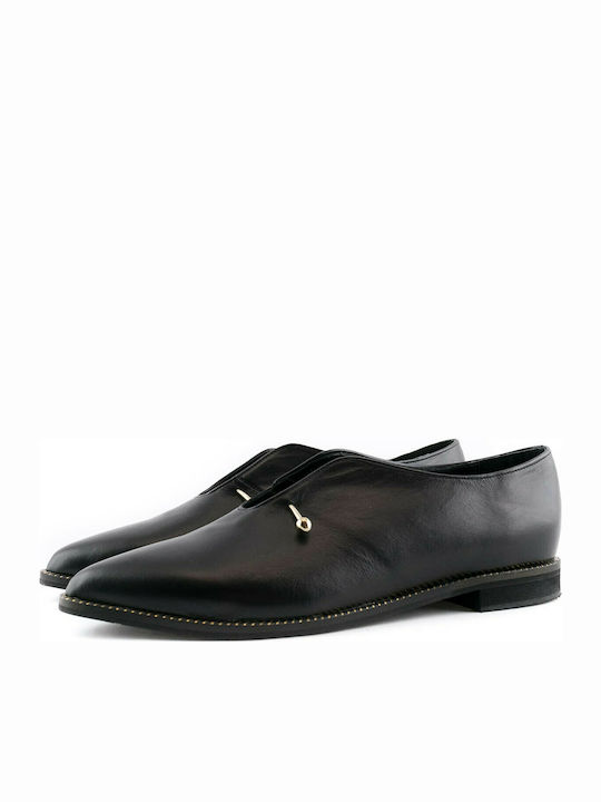 812-1 Glee Γυναικεία Loafers - Slip On ΜΑΥΡΟ