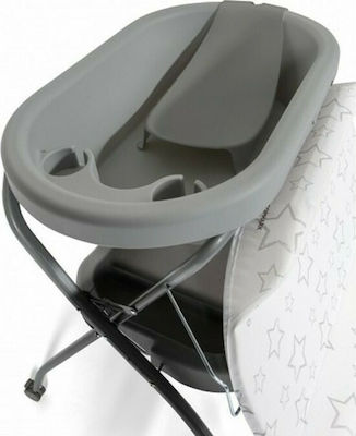 Topmark Babybadewanne mit Wickeltisch Gray