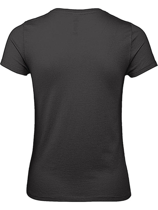 B&C E150 Women's Short Sleeve Promotional T-Shirt Black