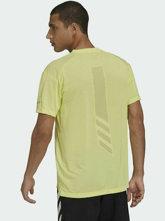 Terrex Parley Agravic Trail Athletic Short Sleeve T-shirt Pulse Yellow