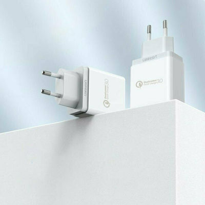 Ugreen Încărcător Fără Cablu cu Port USB-A Încărcare rapidă 3.0 Albς (CD122)