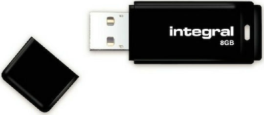 Integral 8GB USB 2.0 Stick Μαύρο