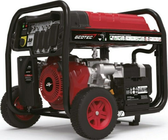 Geotec GTG3500 Generator Benzină (în patru timpi) Patru timpi cu Roți și Putere Maximă 3.5kVA