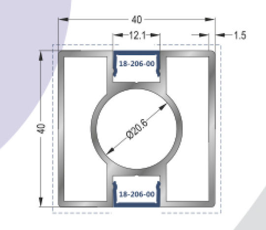 Newplan Ограда Deck за Градина с ламели от WPC (Уеб магазин) 300x40x40бр 1бр