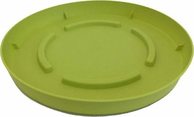 Plastona Roto 22 Round Plate Pot Lime 18.5x18.5cm