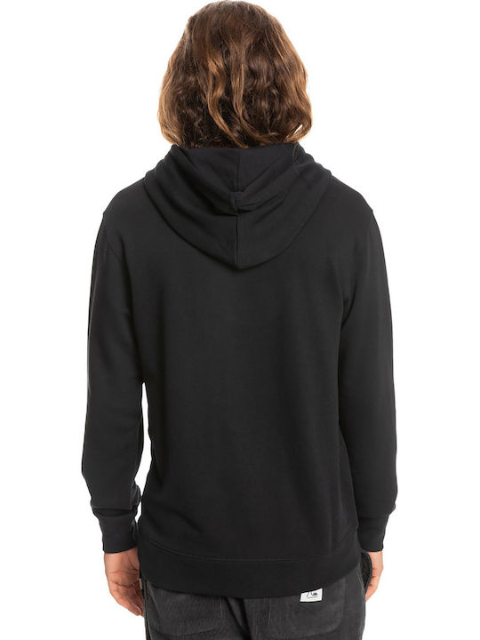 Quiksilver Essentials Men's Sweatshirt with Hood and Pockets Black