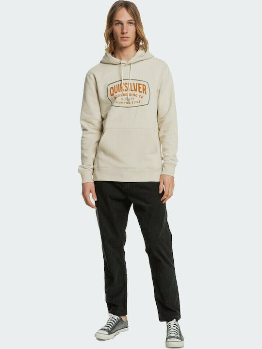 High Cloud Sweatshirt With Beige Hood