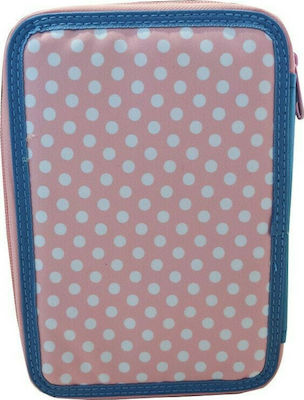 Gim Minnie Fabulous Pencil Case Full with 2 Compartments Pink